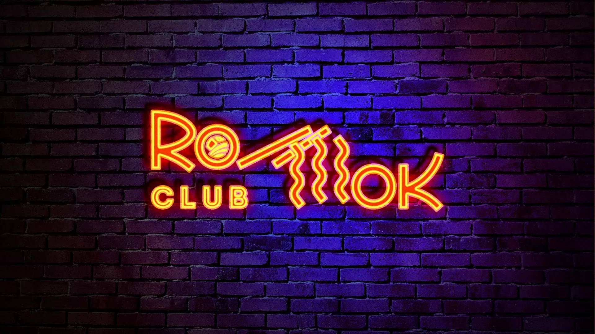 Разработка интерьерной вывески суши-бара «Roll Wok Club» в Голицыно